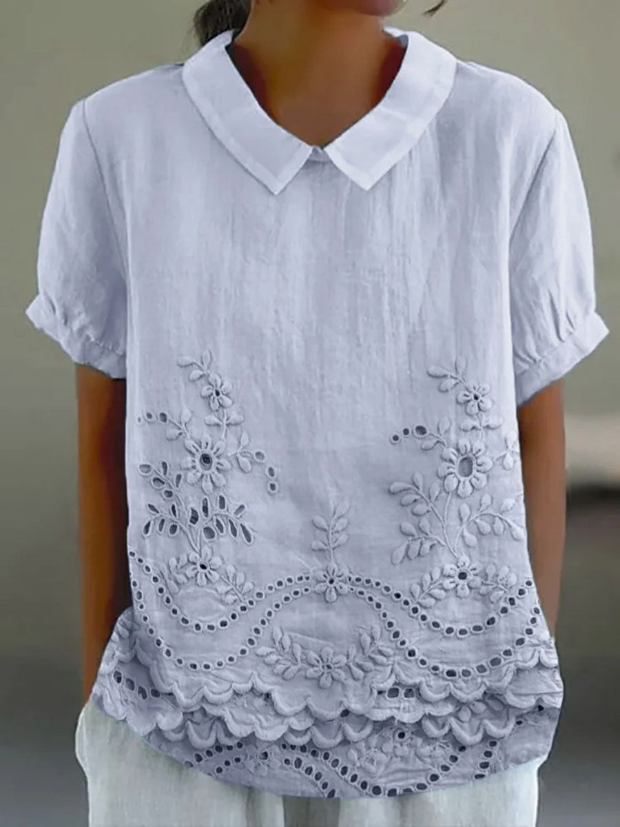 Lily | Floral Embroidered Chemise