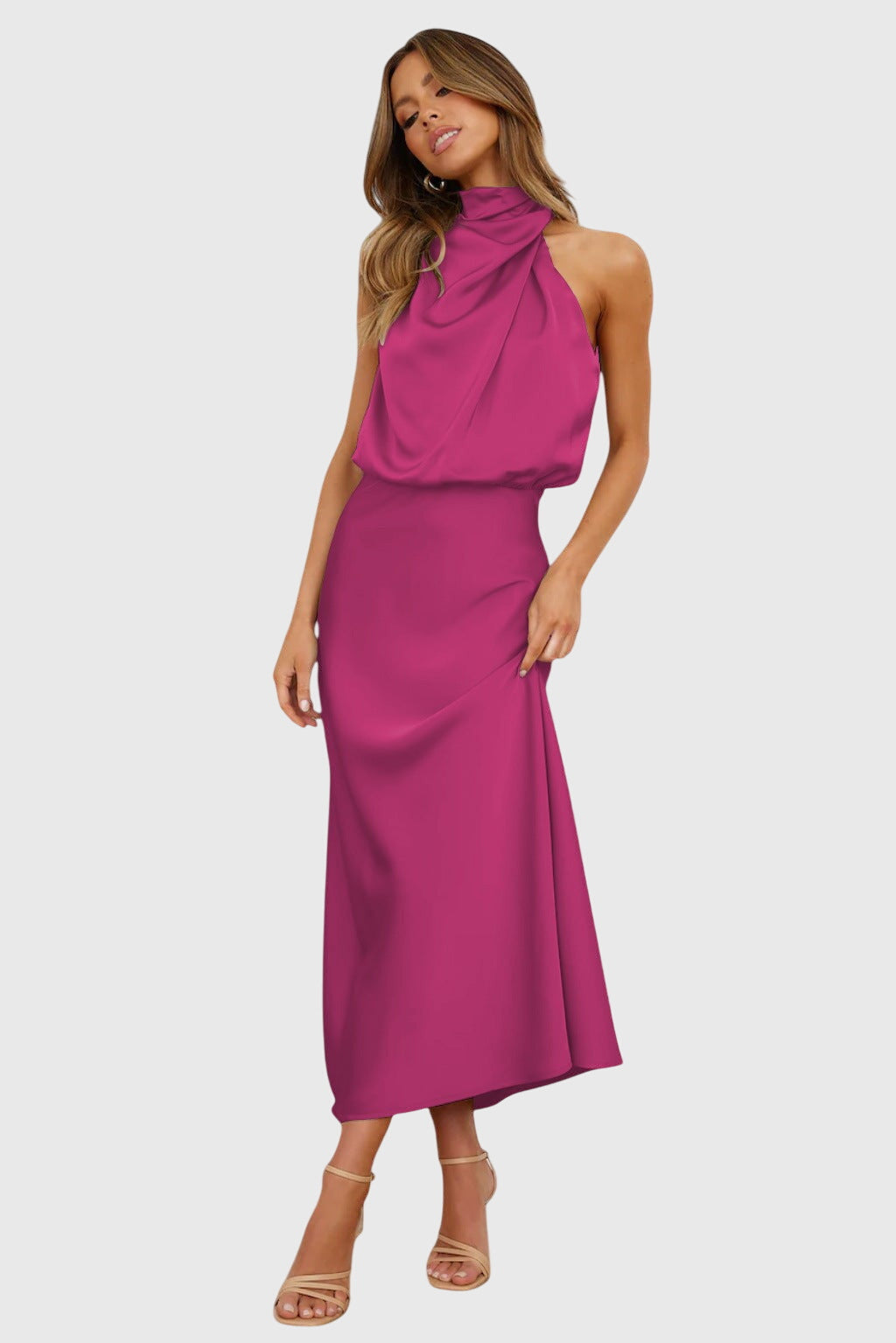 Ava™ | Glamorous Satin Halter Robe