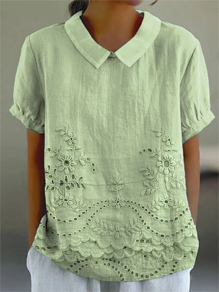 Lily | Floral Embroidered Chemise