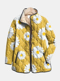 Sable | Elegant Daisy Pattern Jacket