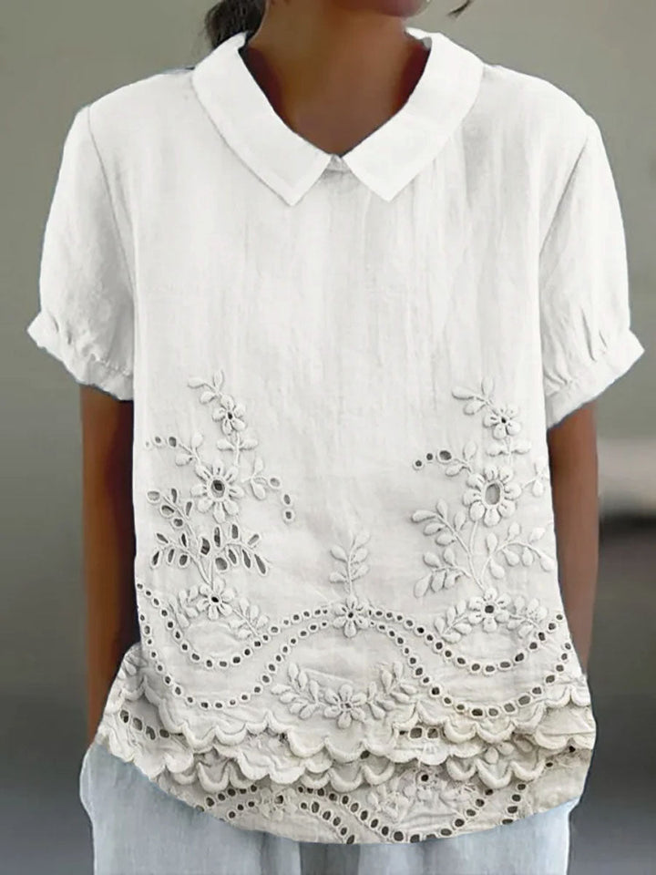 Lily | Floral Embroidered Chemise
