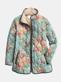 Elara | Quilted Jacket with Floral Pattern