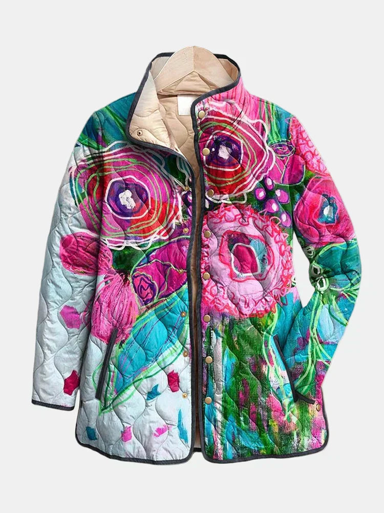 Arianne | Elegant Floral Pattern Blazer