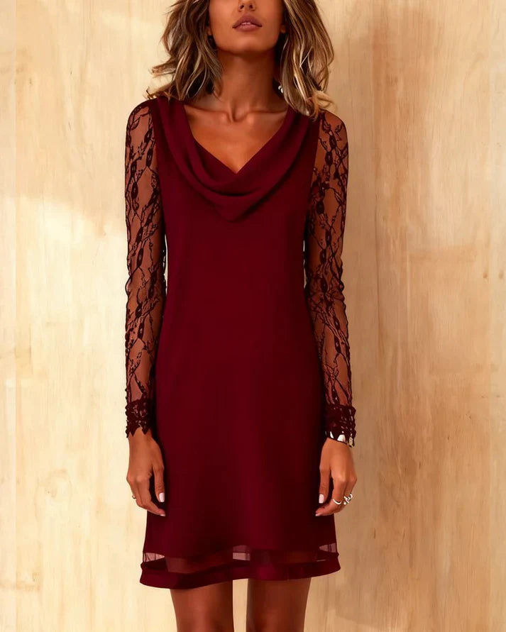 Carolina™ | Dress with Lace and Mesh Sleeves