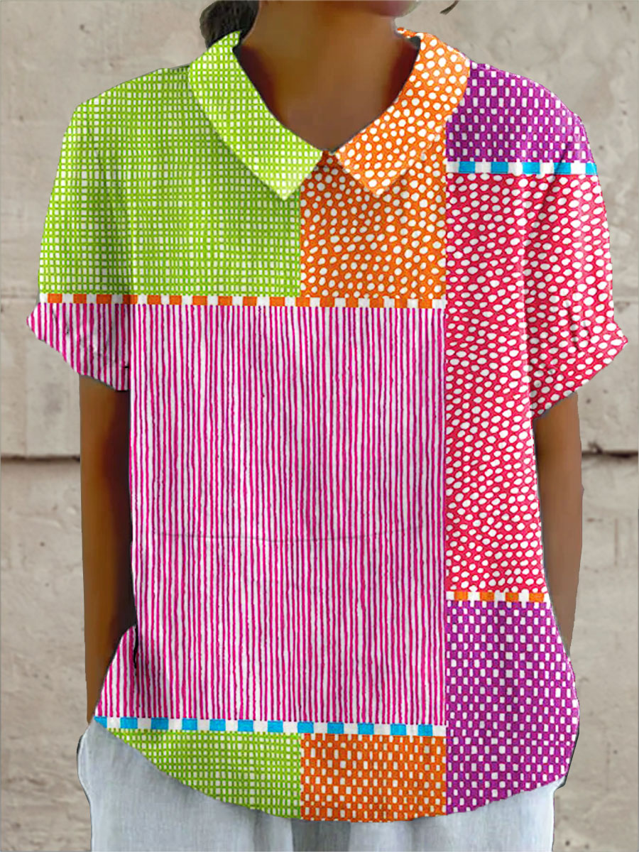 Zoe | Colorful Patchwork Chemise