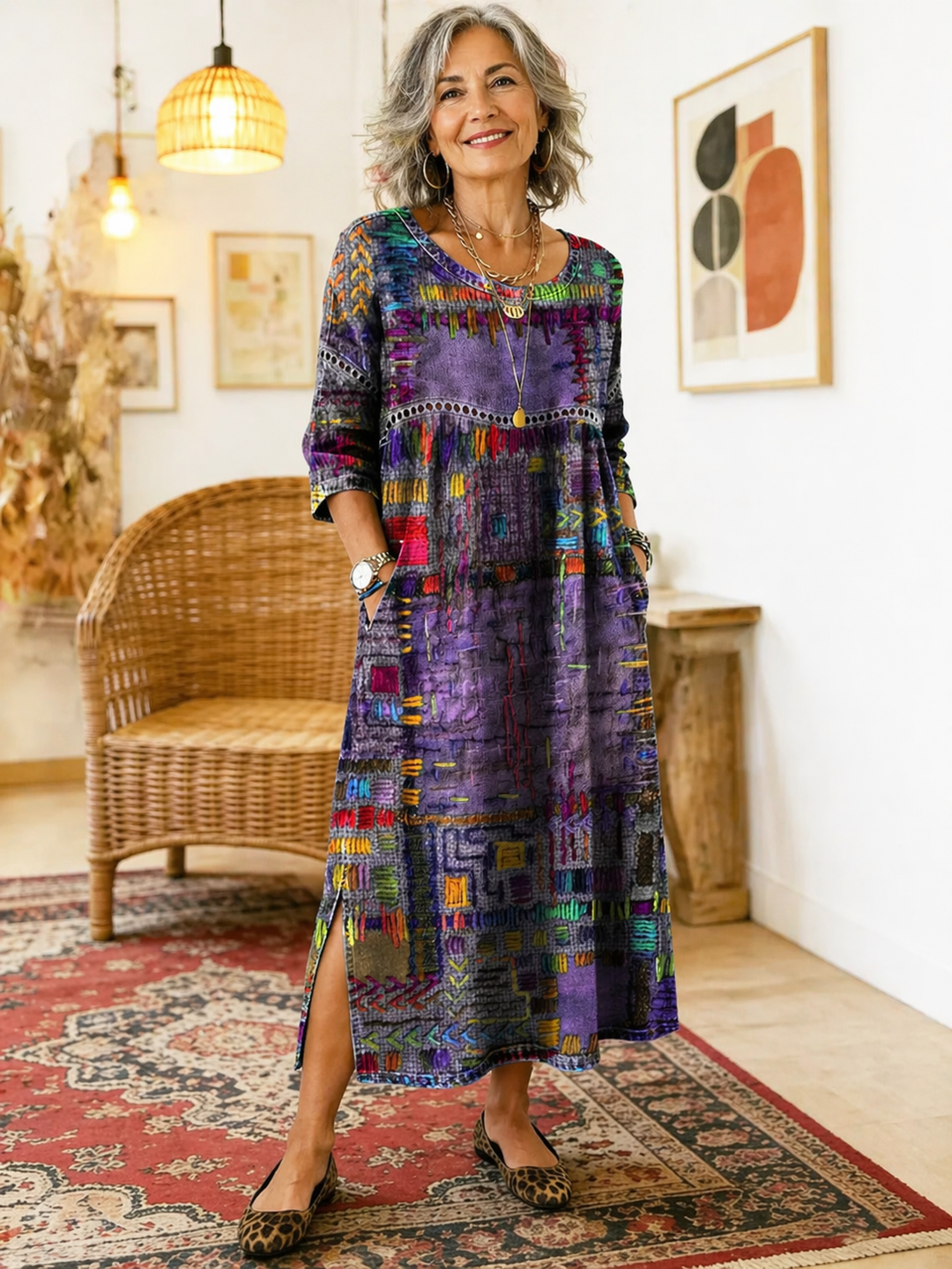 Nessa™ | Stylish Print Dress