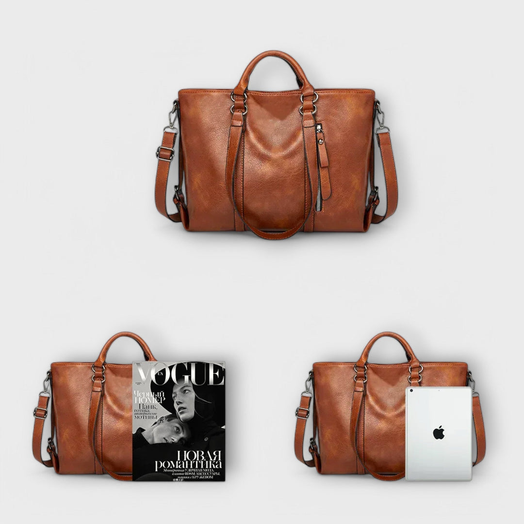 Olivia - Luxe Spacious Leather Bag