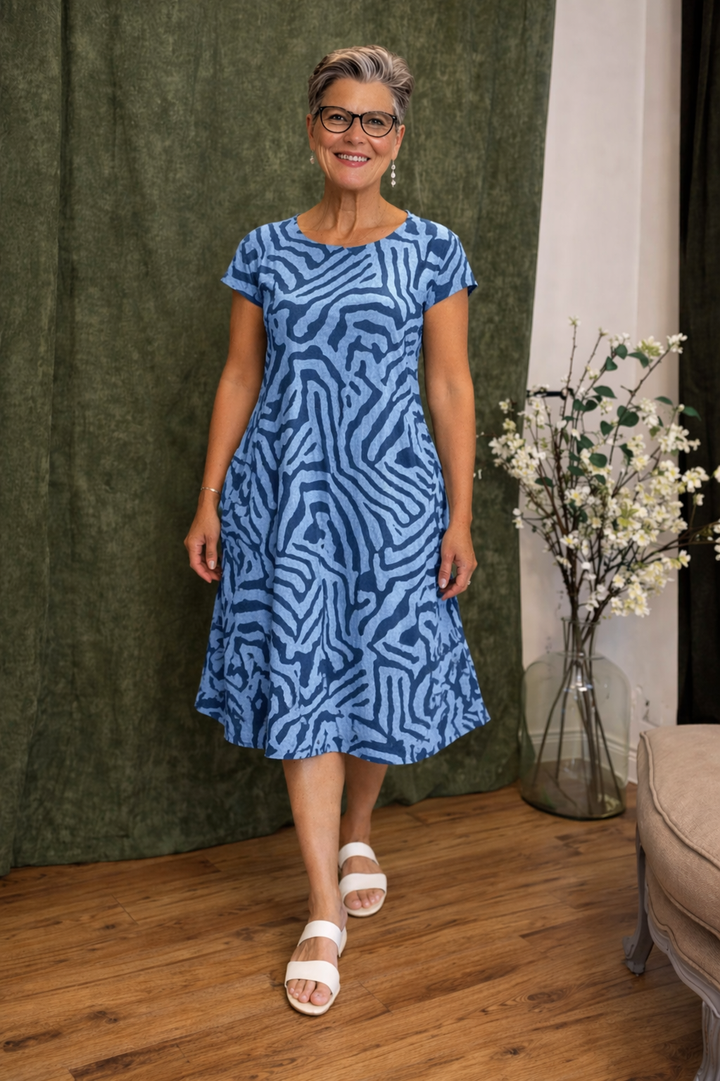 Ingrid™ | Linen Summer Midi Dress