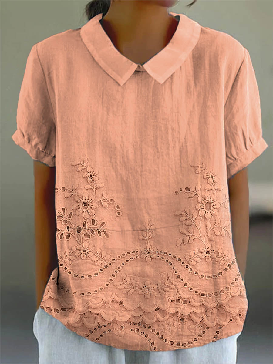 Lily | Floral Embroidered Chemise