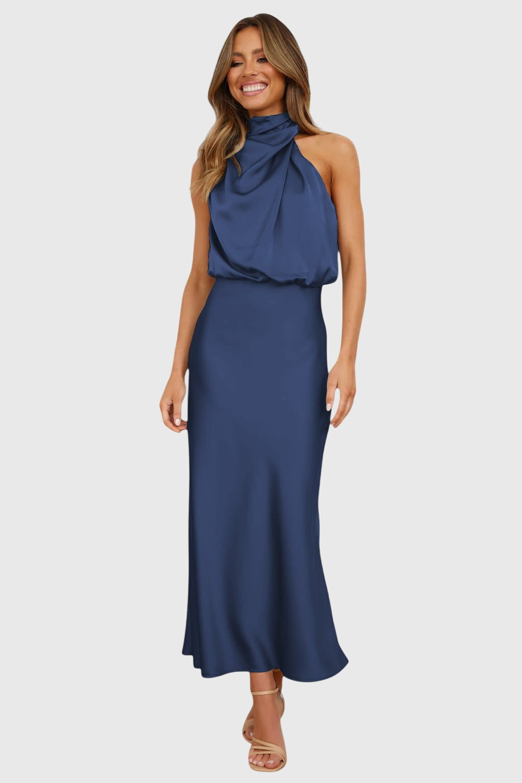 Ava™ | Glamorous Satin Halter Robe