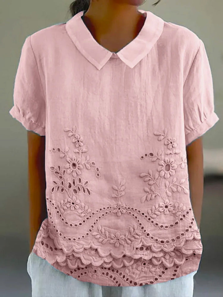 Lily | Floral Embroidered Chemise