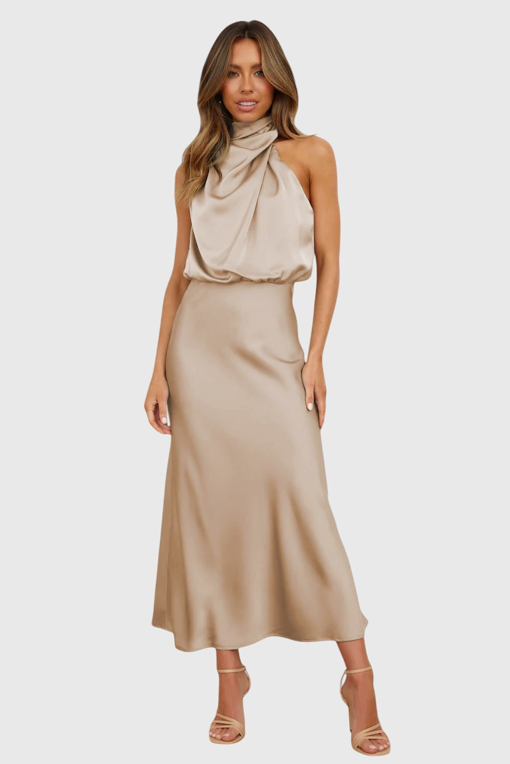 Ava™ | Glamorous Satin Halter Robe